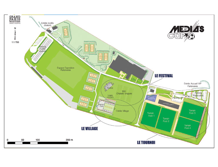 Plan du Stade Marcel Bec - Media's Cup